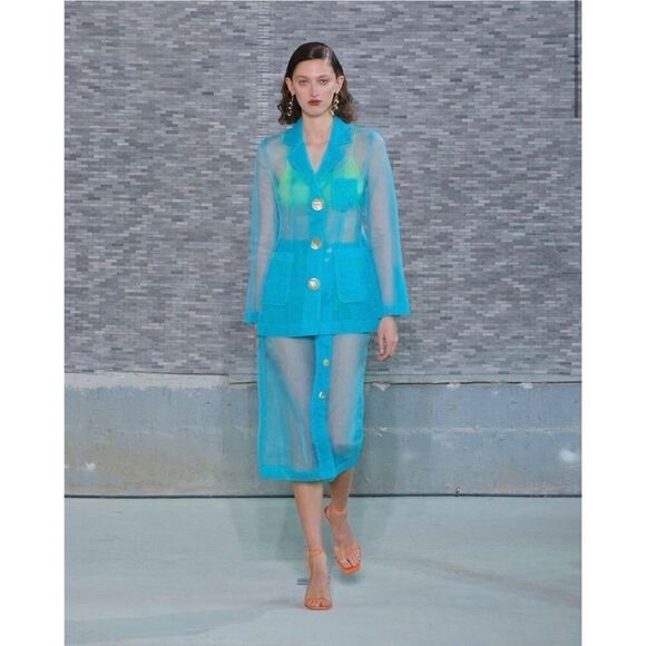 Rejina Pyo Sophie Organza Sheer Jacket size UK8 - Picture 7 of 12